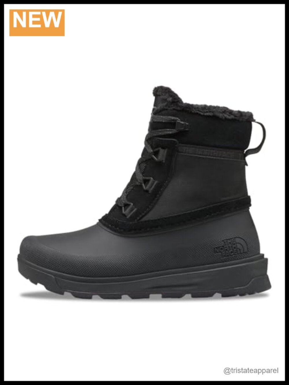Women's Waterproof Snow Boots with Suede Upper, Fleece Lining, IcePick Lugs